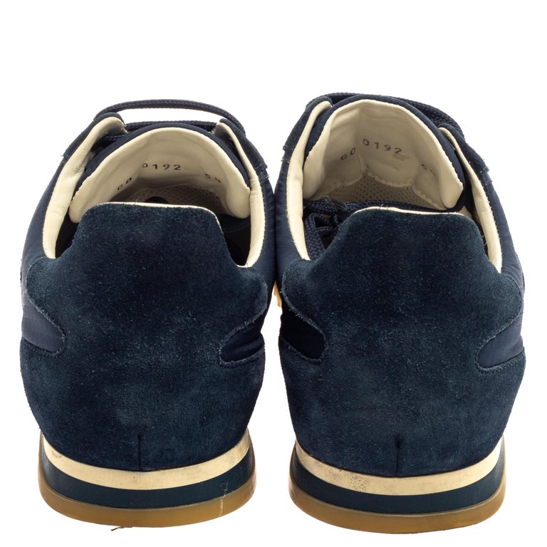 Trainers Louis Vuitton Blue size 6 US in Suede - 27476892