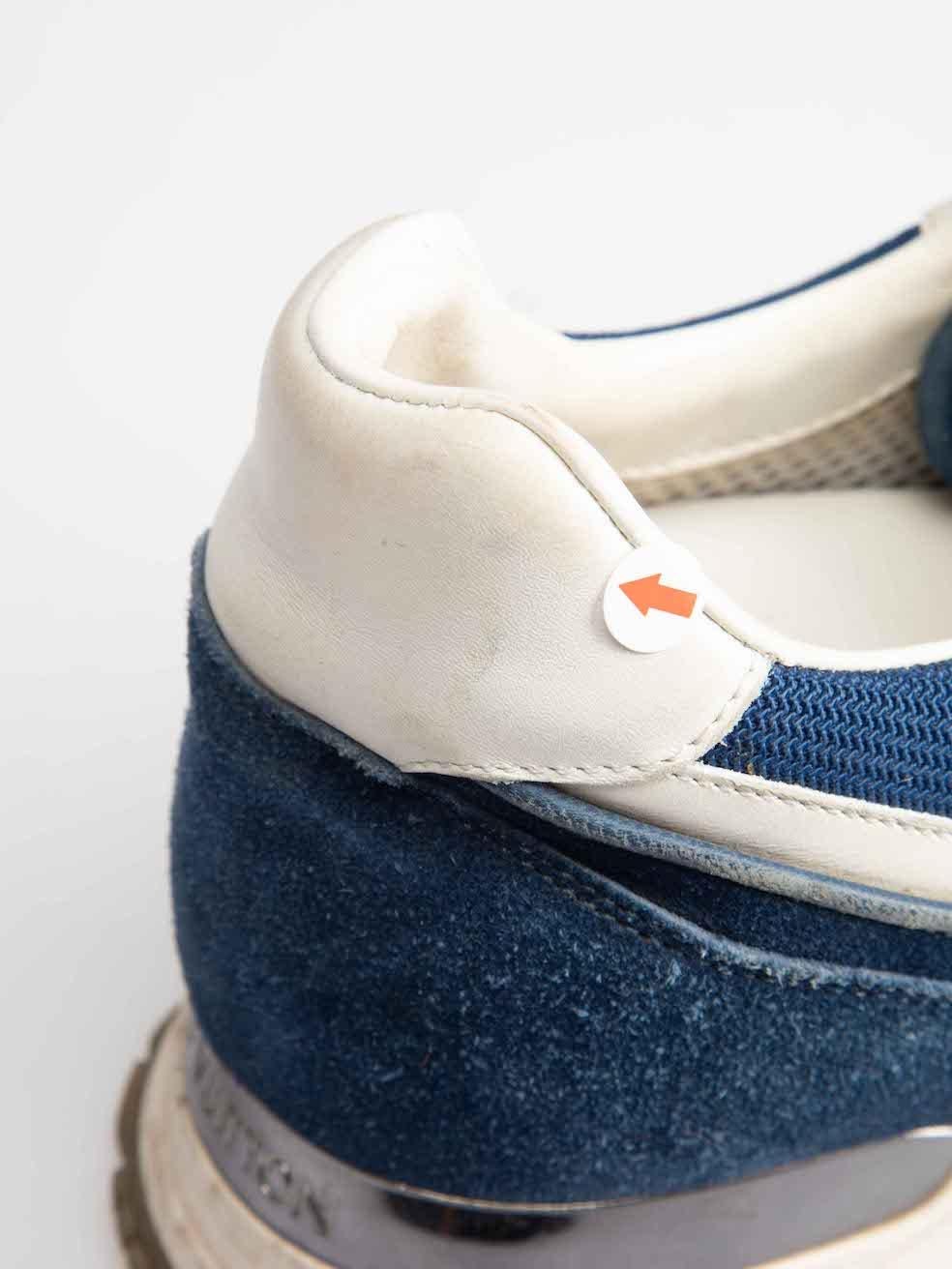 Women's Louis Vuitton Blue Suede Run Away Trainers Size IT 38