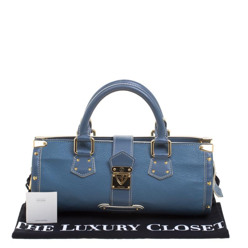 Louis Vuitton Blue Suhali Leather L'Epanoui PM Bag 7