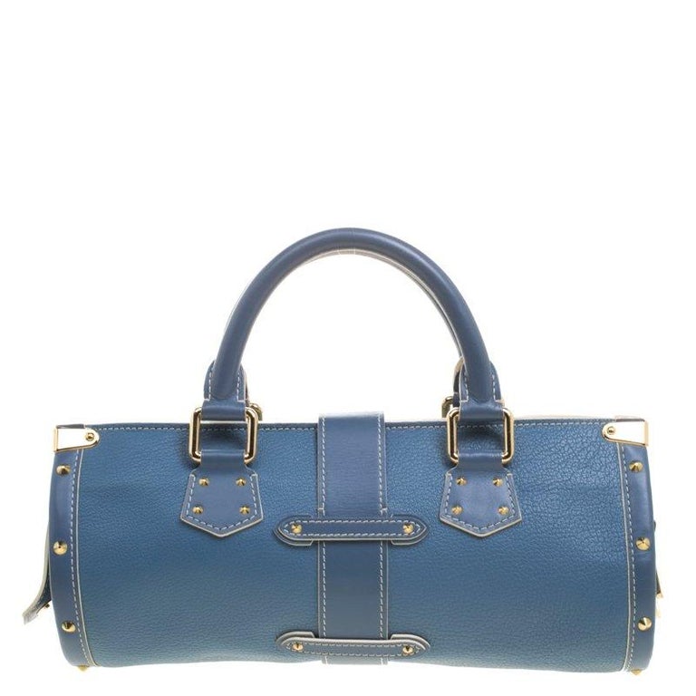 Louis Vuitton Blue Suhali Leather L Epanoui Pm Bag For Sale At 1stdibs