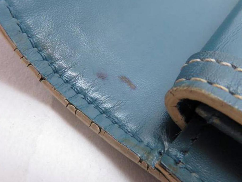 Women's Louis Vuitton Blue Suhali Leather Long Bifold Sarah 218872 Wallet