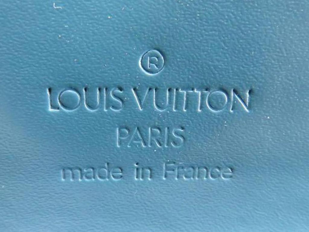 Louis Vuitton Blue Suhali Leather Long Bifold Sarah 218872 Wallet 4