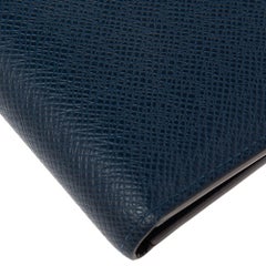 Louis Vuitton Blue Taiga Leather Multiple Wallet