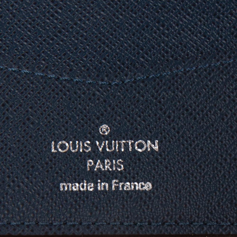 Louis Vuitton Blue Taiga Leather Multiple Wallet 1