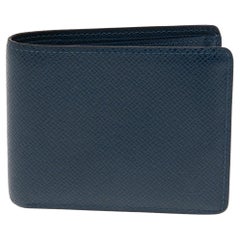 Mehrfache Brieftasche aus blauem Taiga Leder von Louis Vuitton