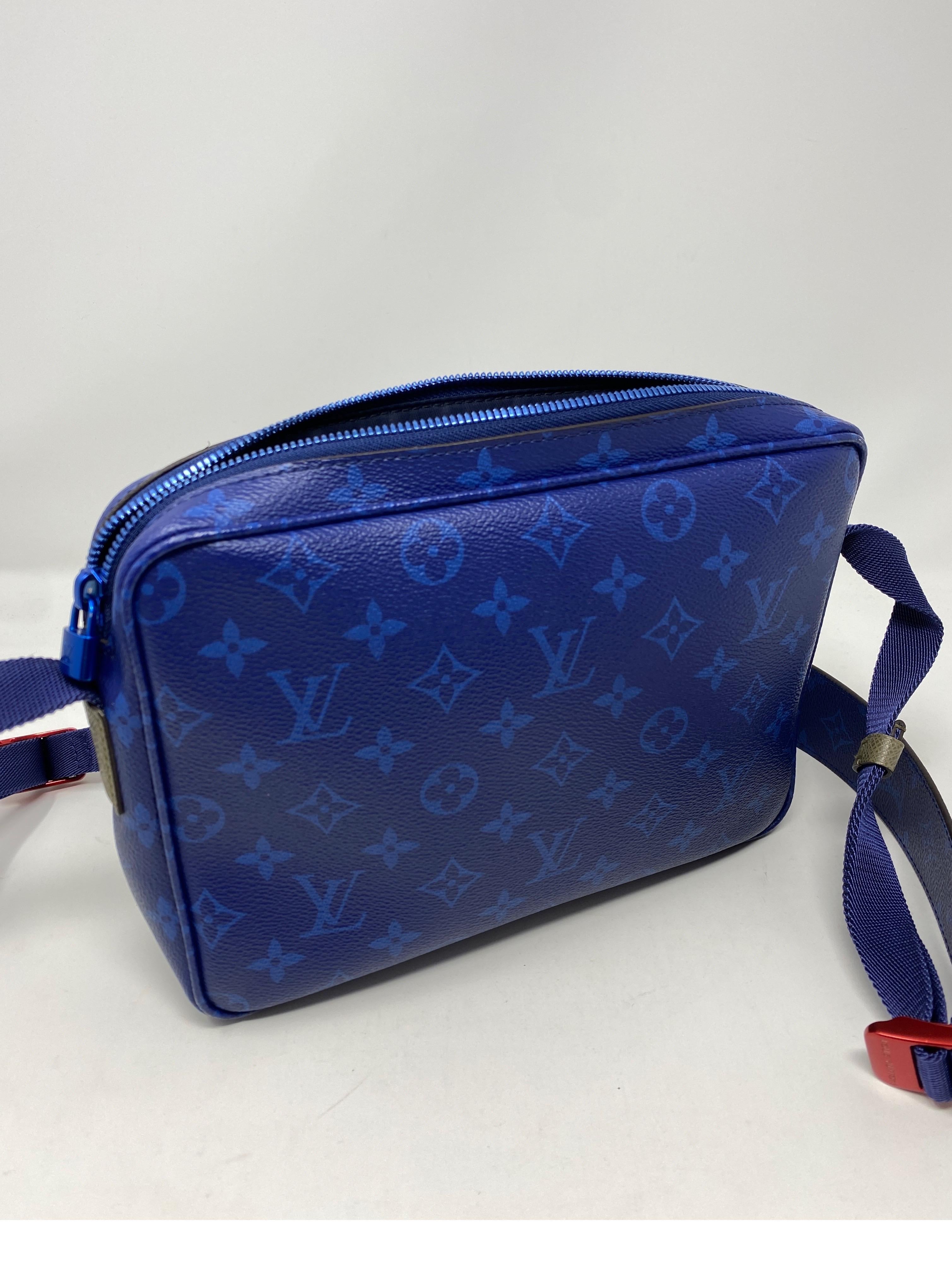 Louis Vuitton Blue Taigarama Monogram Outdoor Bag 15