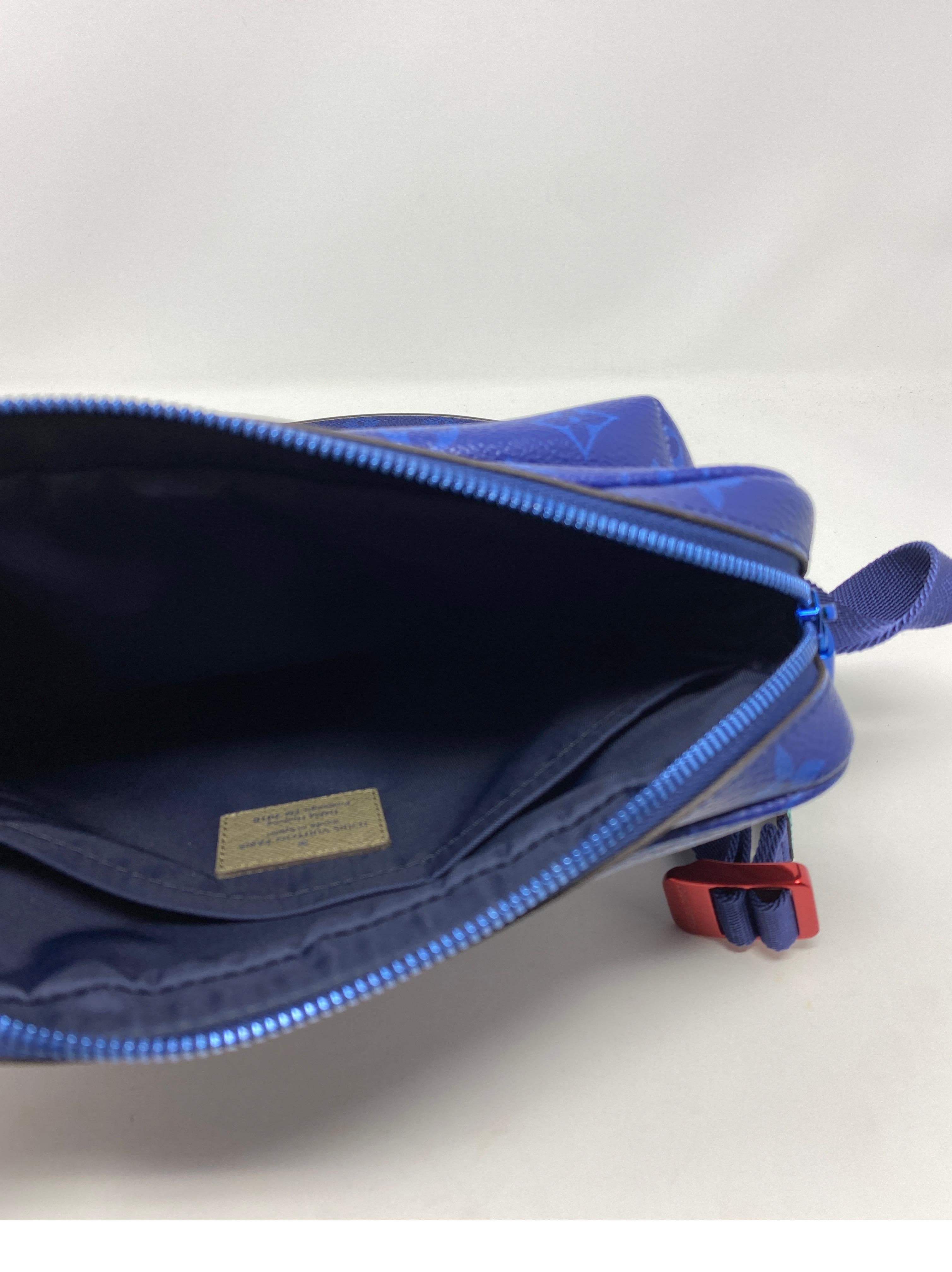 Louis Vuitton Blue Taigarama Monogram Outdoor Bag 16