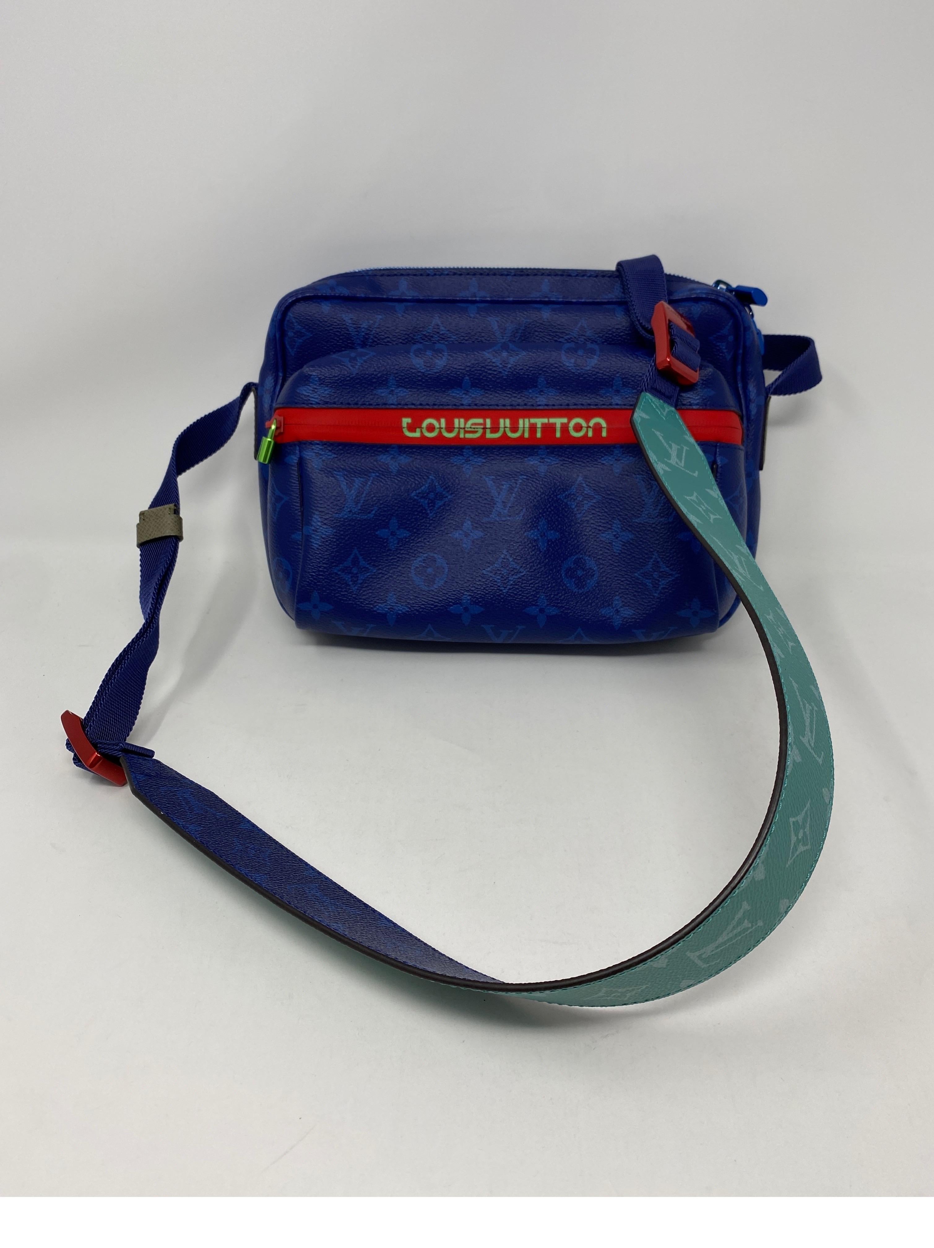 Louis Vuitton Blue Taigarama Monogram Outdoor Bag 4