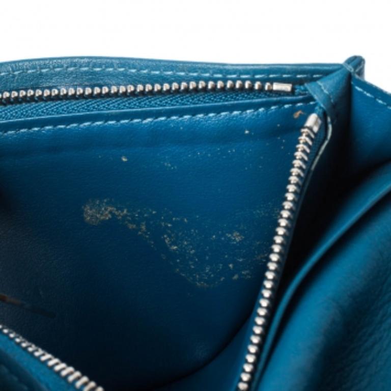 Blu Portafoglio Brazza Louis Vuitton in pelle Taurillon blu in vendita