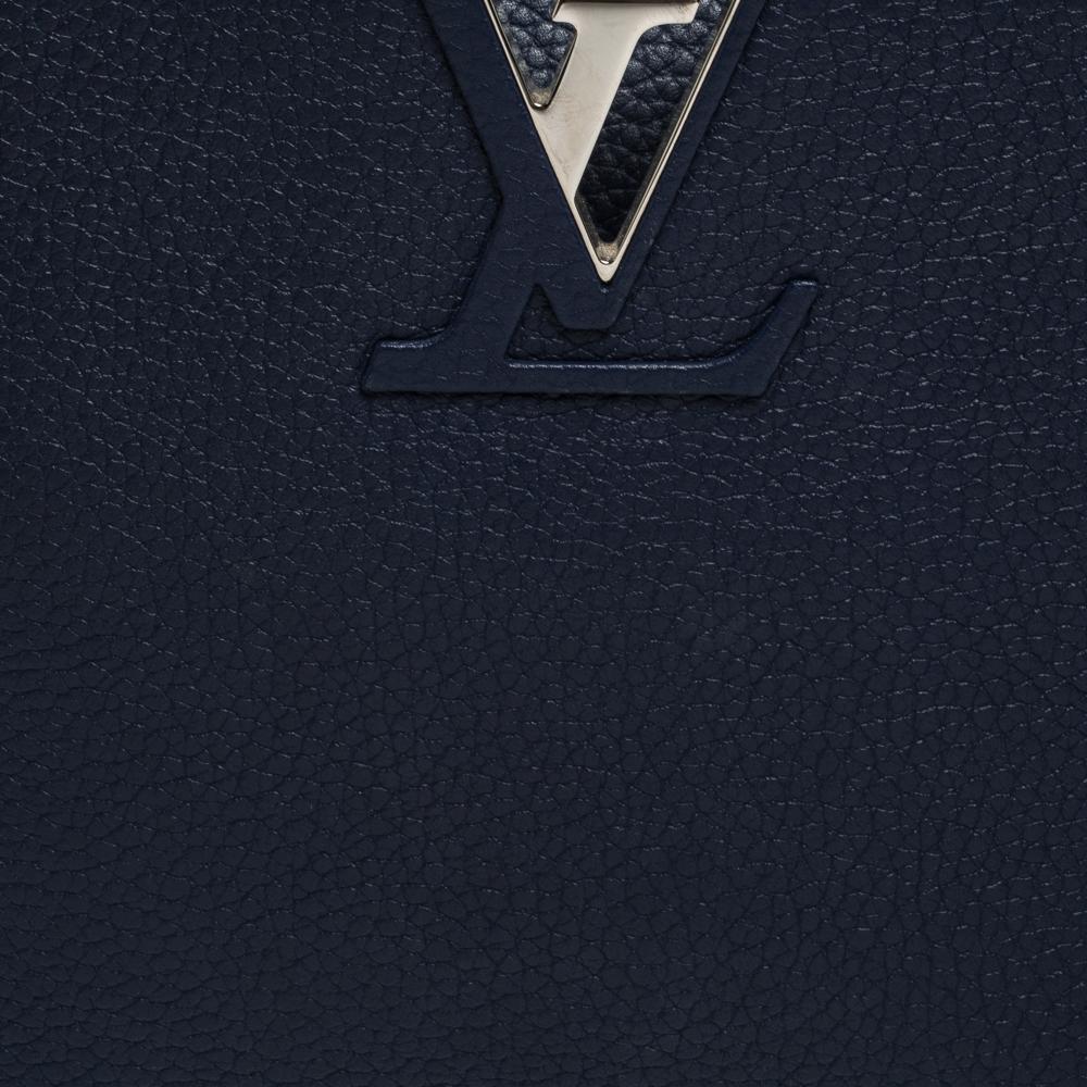 Louis Vuitton Blue Taurillon Leather Capucines PM Bag 1