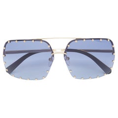 Blaue The Party Square-Sonnenbrille von Louis Vuitton