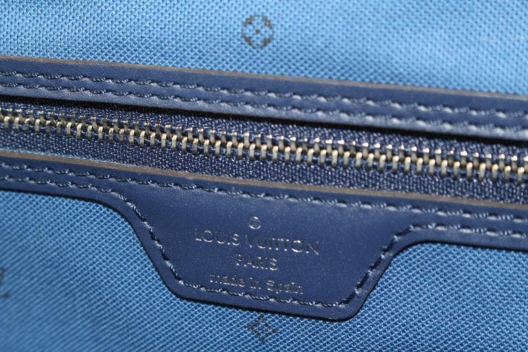 Louis Vuitton Blue Tie Dye Monogram Escale Neverfull MM Tote 15lk69s at  1stDibs