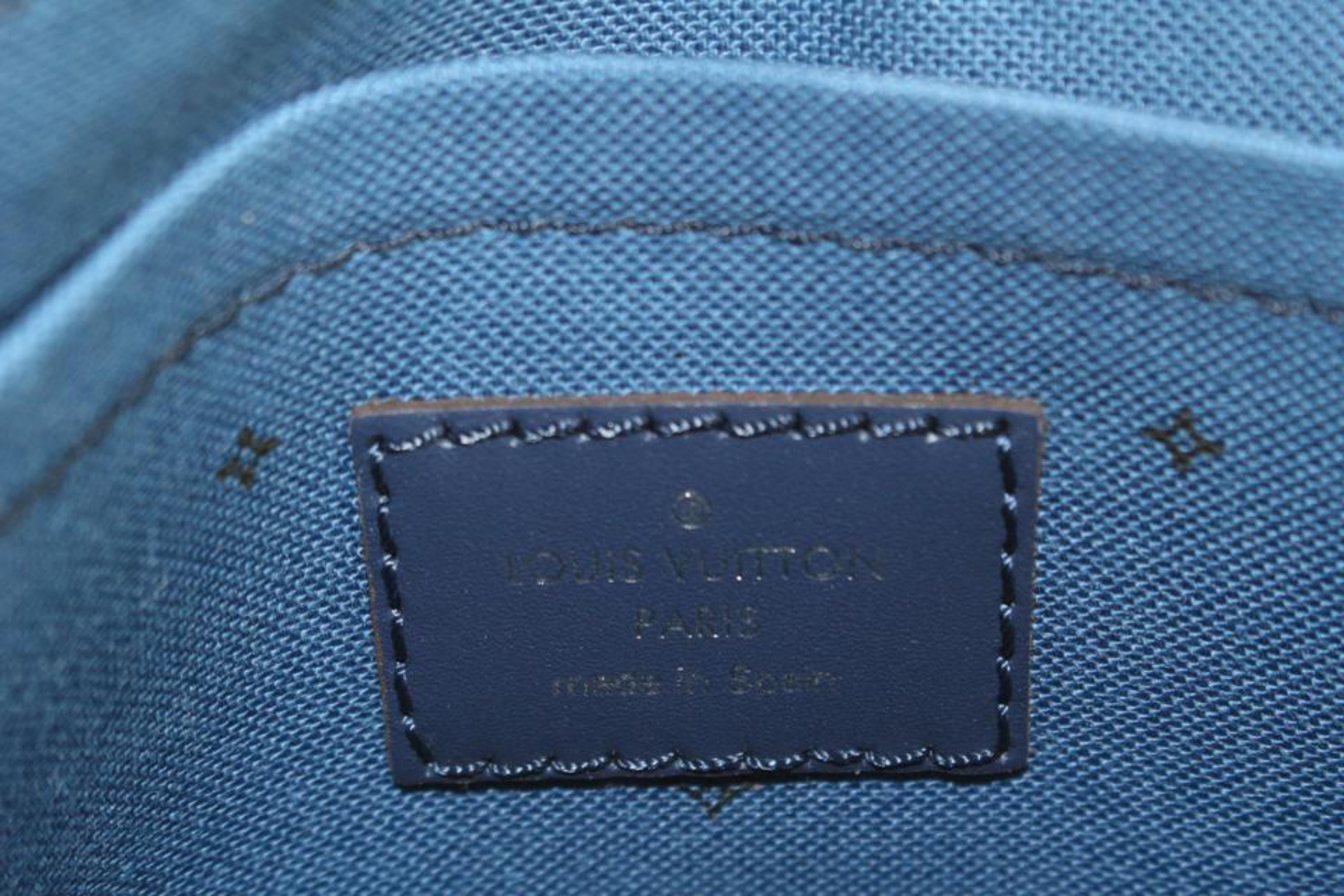 Louis Vuitton Blue Tie Dye Monogram Escale Neverfull Pochette MM or GM 14lk69s 6