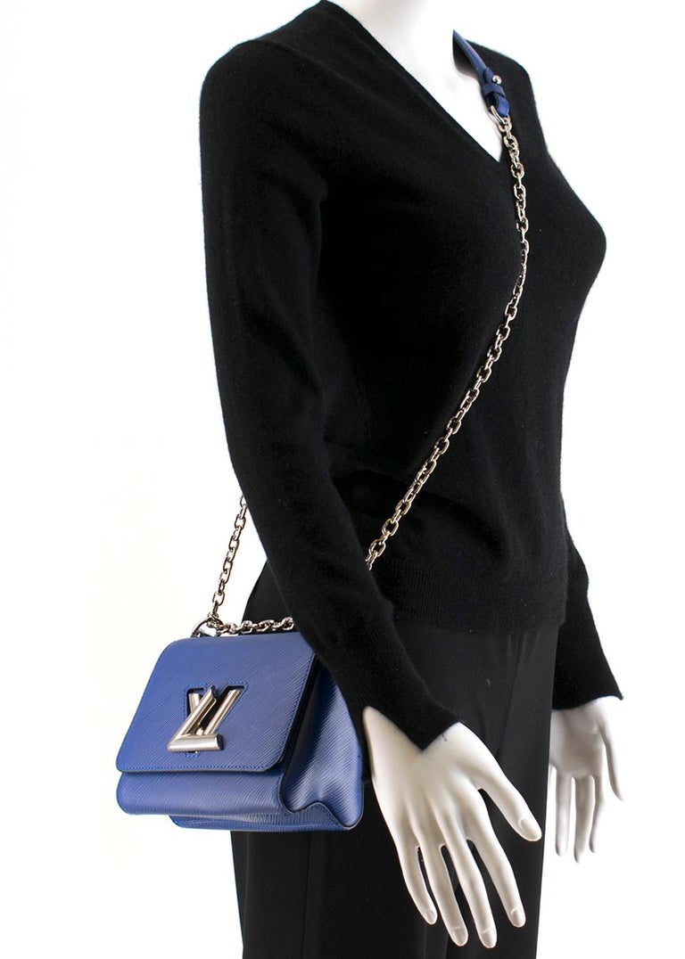Louis Vuitton Pink Purple & Blue Gradient EPI Leather PM Twist Shoulder Bag