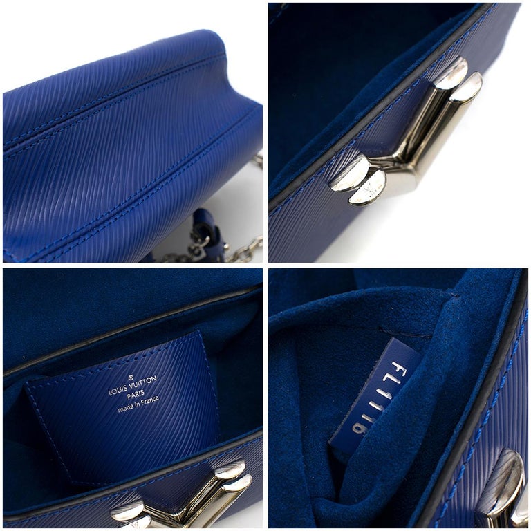 Louis Vuitton LV Twist PM bag epi Blue Leather ref.504087 - Joli Closet