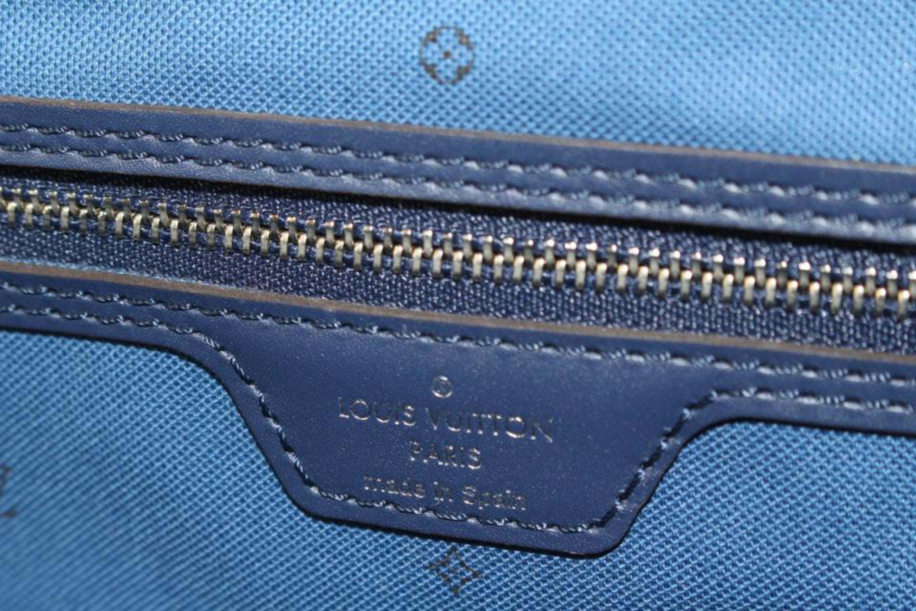 Louis Vuitton Blue Tye Dye Monogram Escale Neverfull MM with Pouch 16lk69s 5