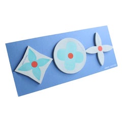 Louis Vuitton Blue (Ultra Rare) Cut Out Logos 7lr0510