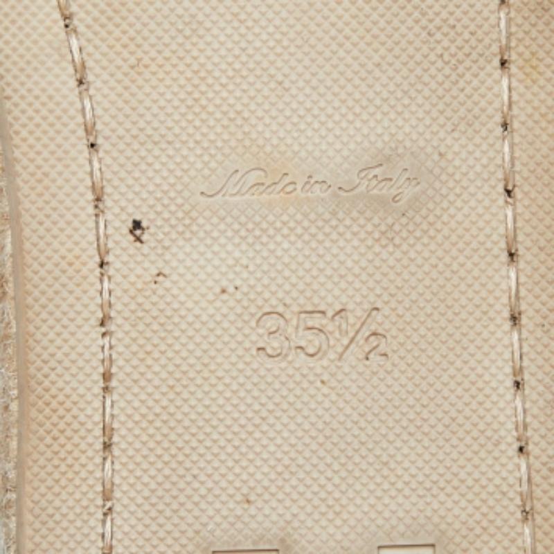 Espadrilles en crochet bleu/blanc Louis Vuitton Taille 35.5 en vente 3