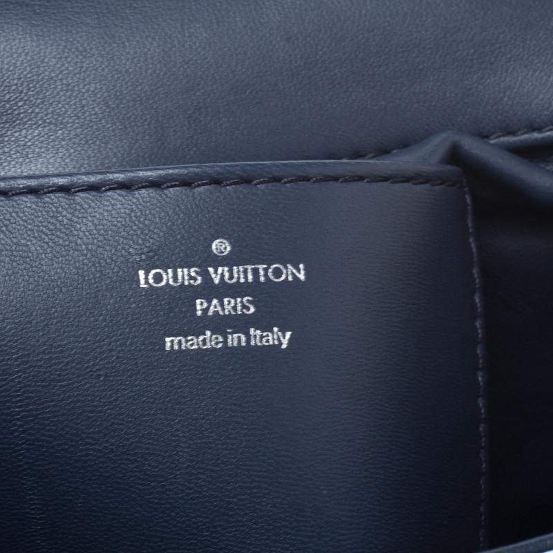 Louis Vuitton Blue/White Quilted Lambskin Leather GO-14 Malletage PM Bag 1
