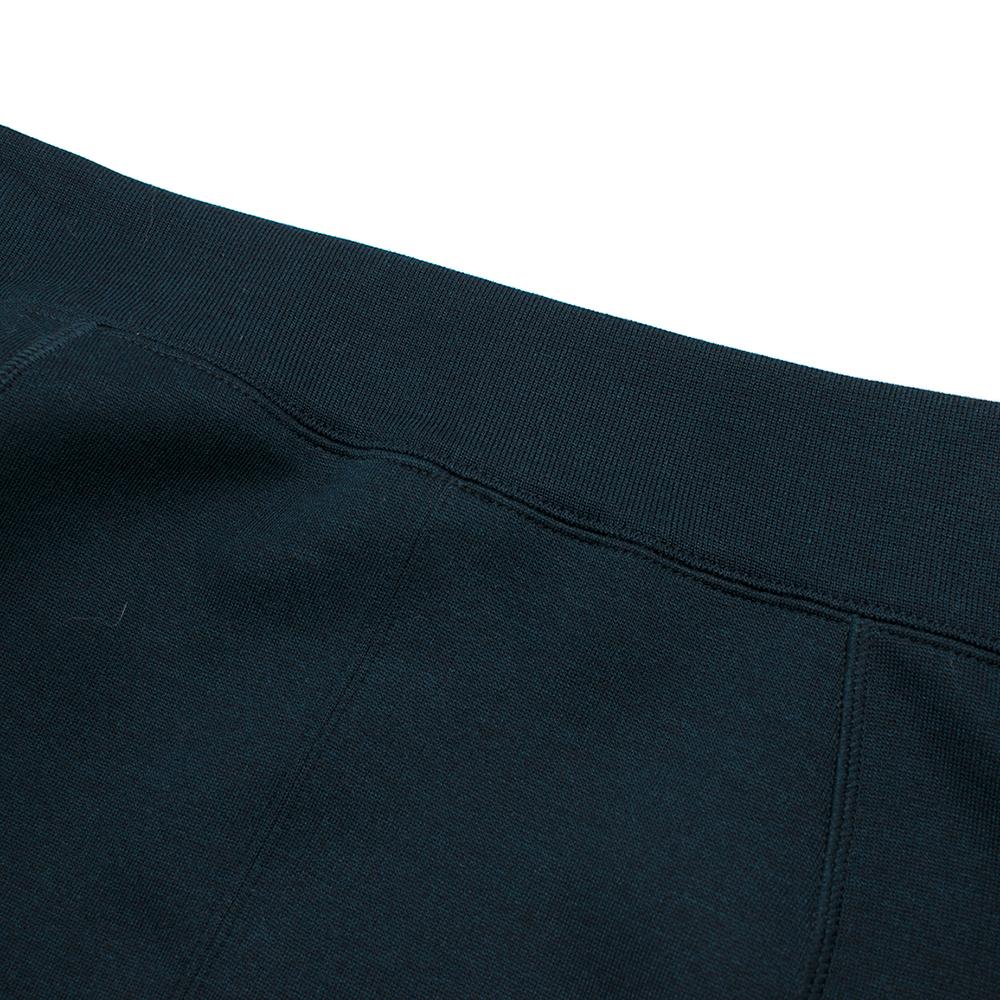 Louis Vuitton Blue Wool Short Zip Front Mini Skirt  SIZE M For Sale 3