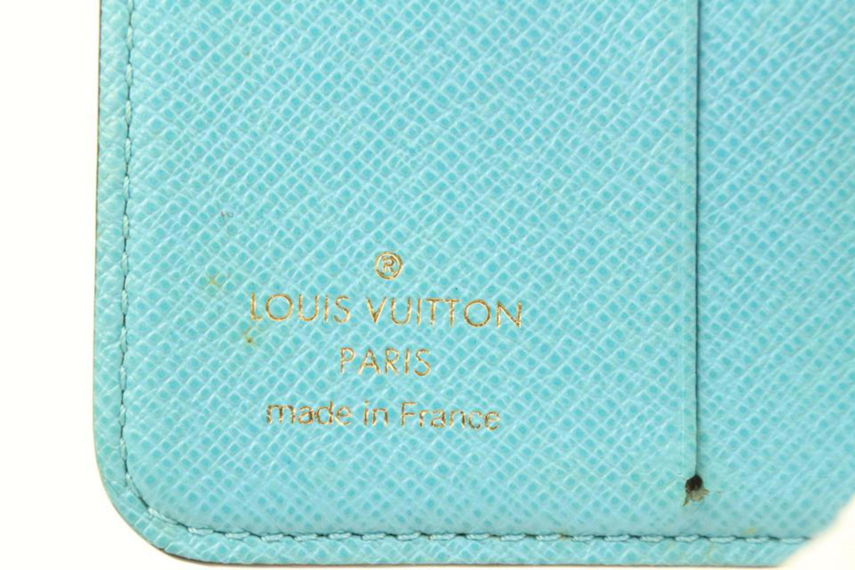 Louis Vuitton Blue x Brown Monogram Bellboy Compact Wallet Groom 14lk31s 3