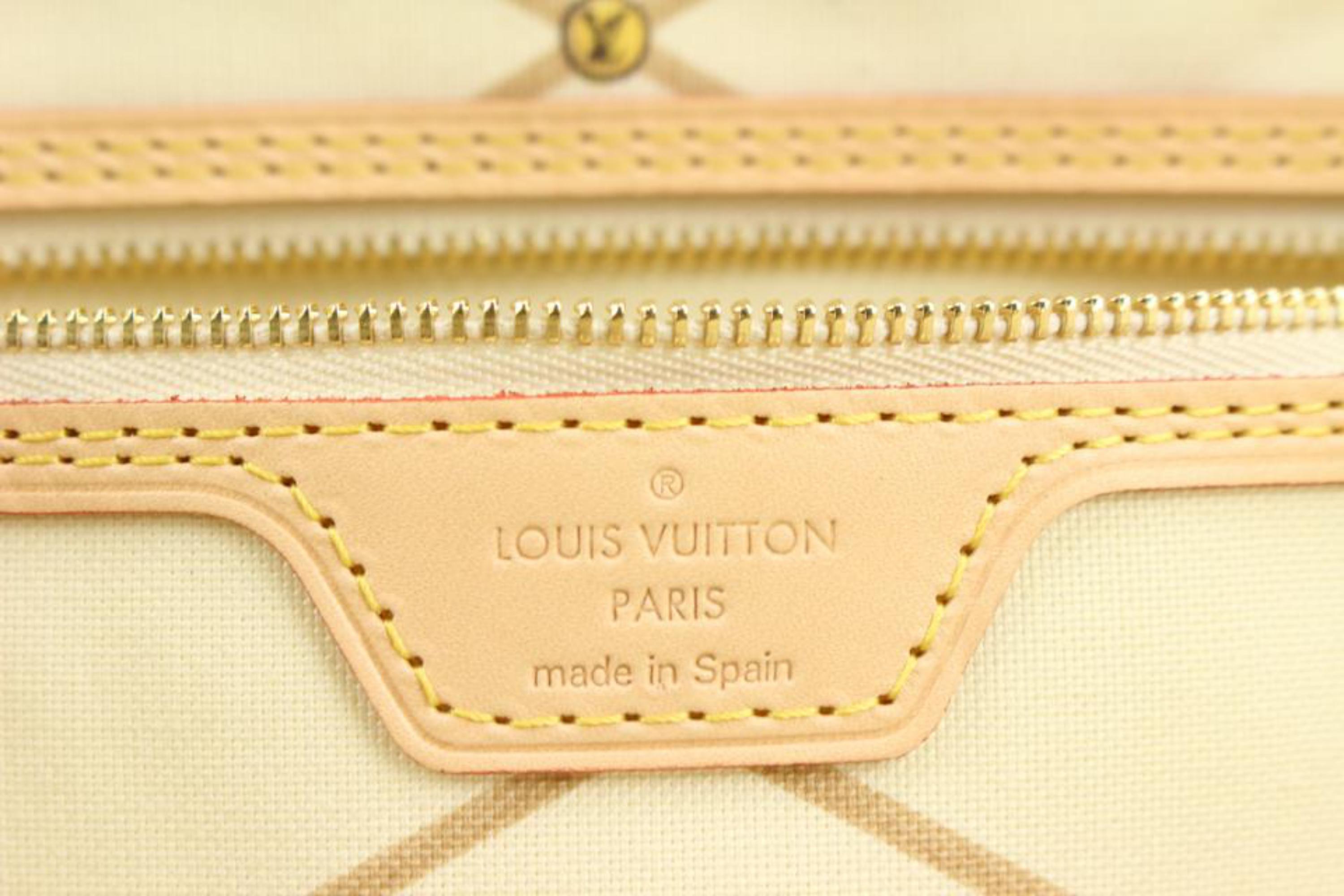 Women's Louis Vuitton Blue x Damier Azur Forte Dei Marmi Summer Trunks Neverfull MM 2L45 For Sale