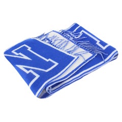 Louis Vuitton Blue x White City Scarf 817lv35