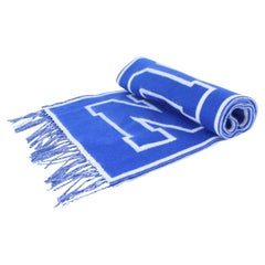 Louis Vuitton Blue x White City Scarf Unisex Men's 817lv33