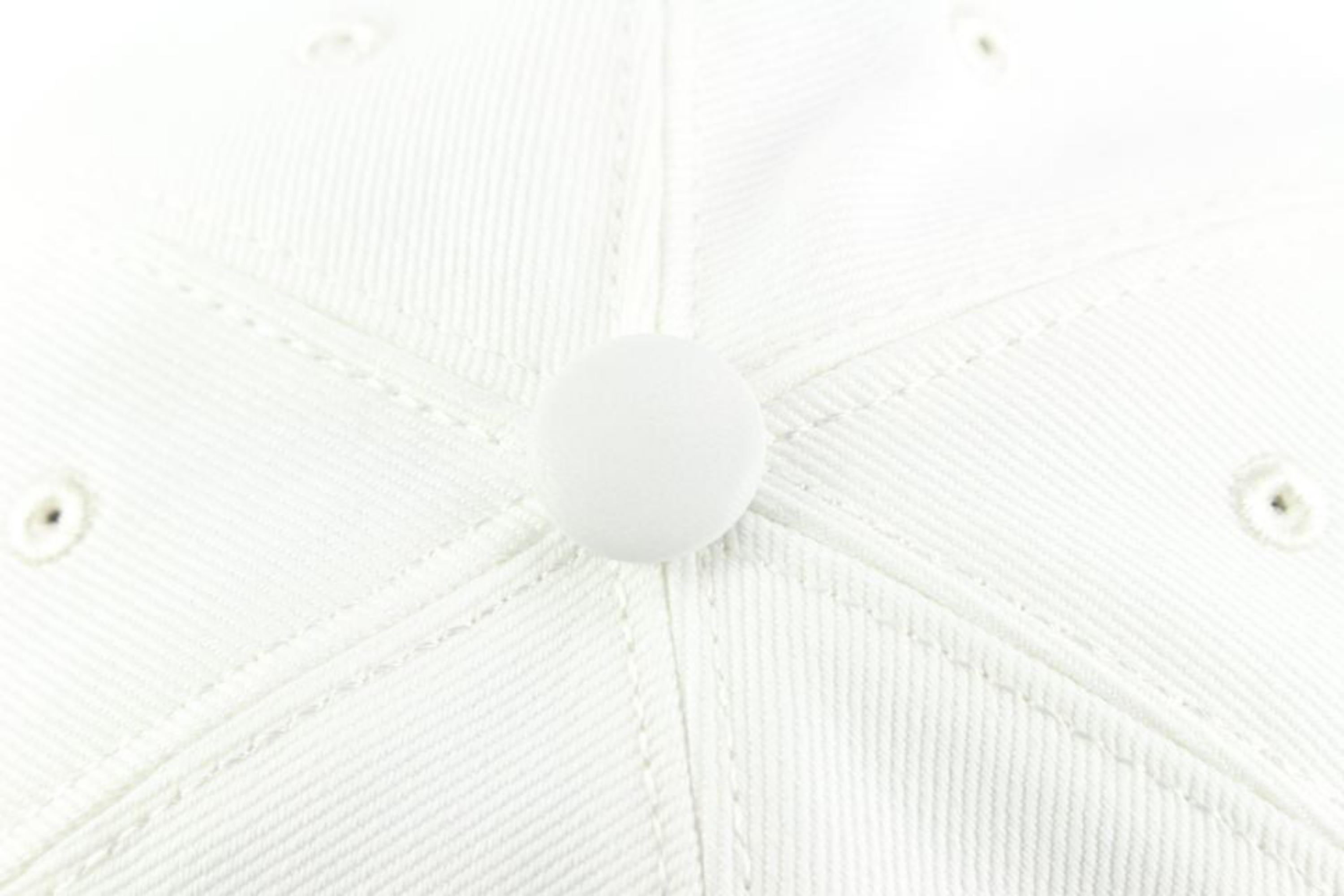 Louis Vuitton Blue x White Jacquard Monogram Match Cap Easy Ou Pas Baseball 17lk In New Condition In Dix hills, NY