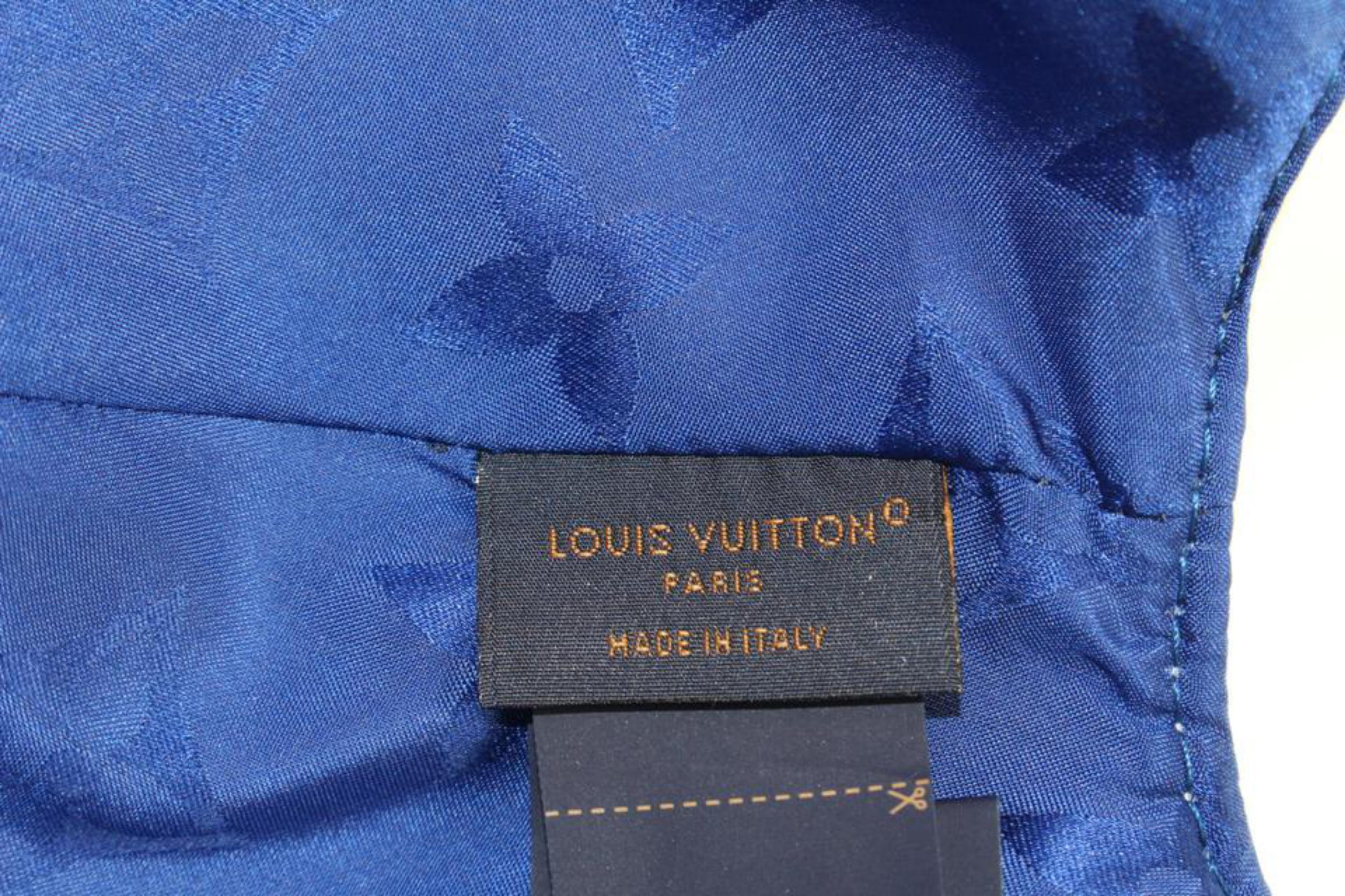 Louis Vuitton Blue x White Jacquard Monogram Match Cap Easy Ou Pas Baseball 17lk 1