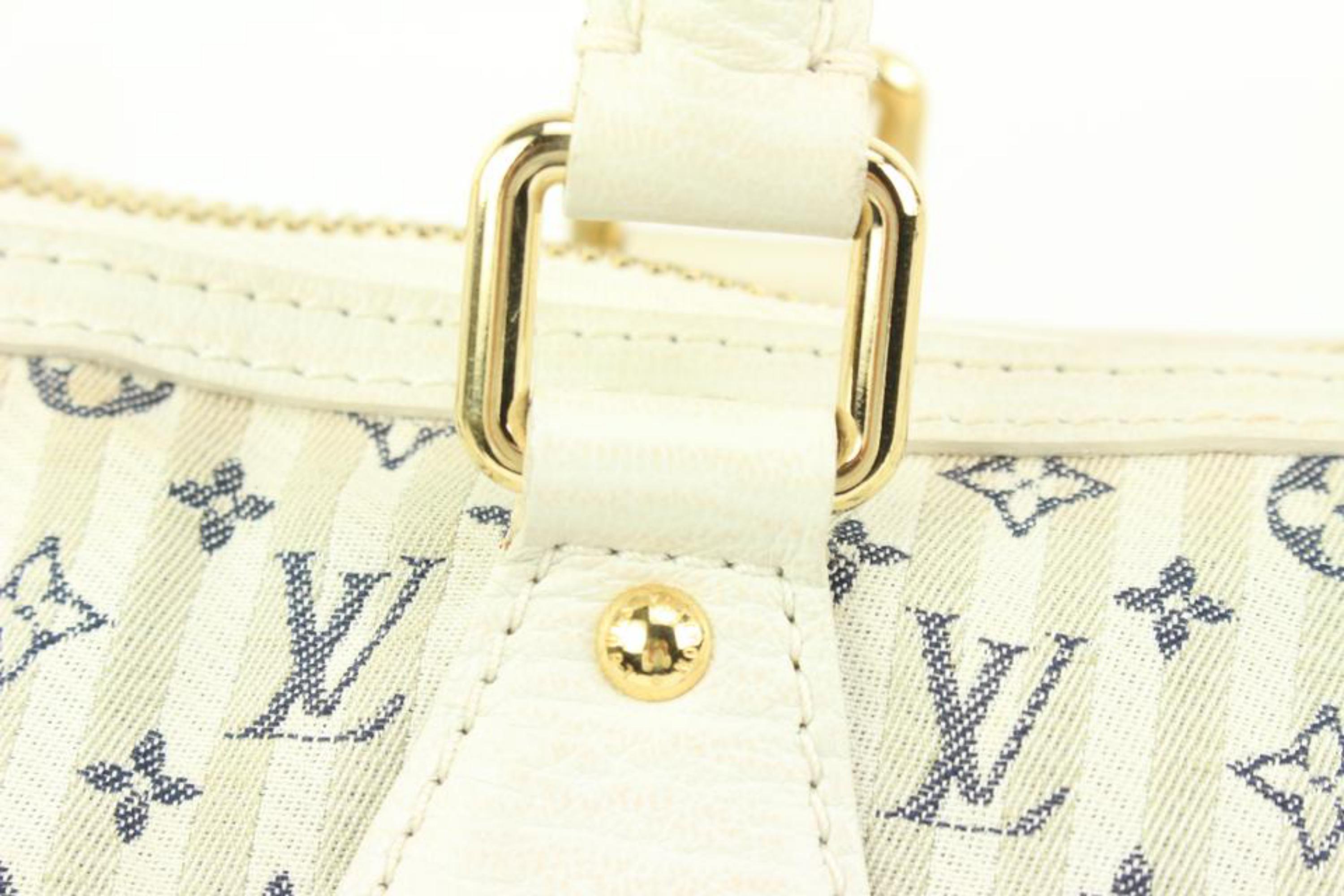 Louis Vuitton Blue  x White Mini Lin Croisette Marina GM 2way Bag  61lk421s 4