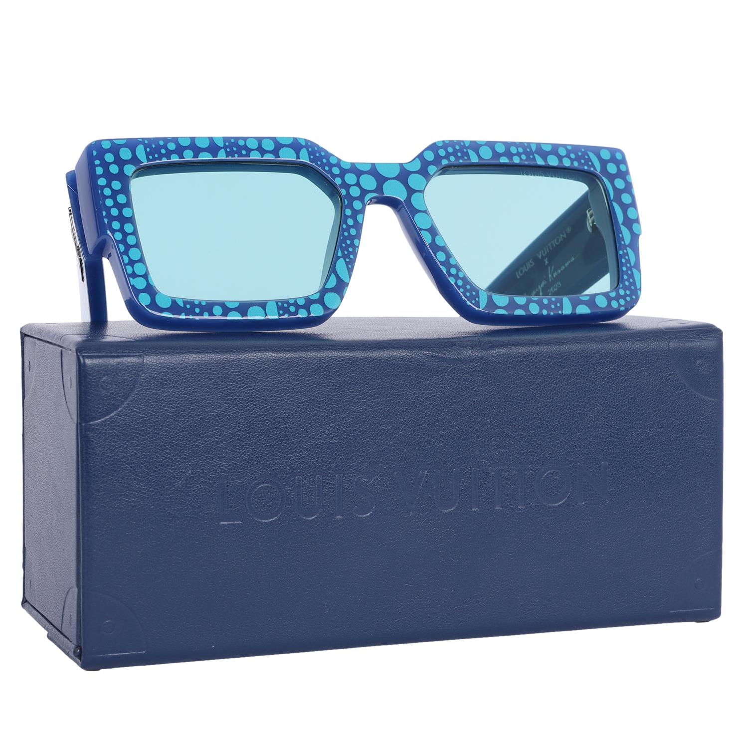 Women's or Men's Louis Vuitton Blue X Yayoi Kusama Clash Pumpkin Sunglasses Z1905W