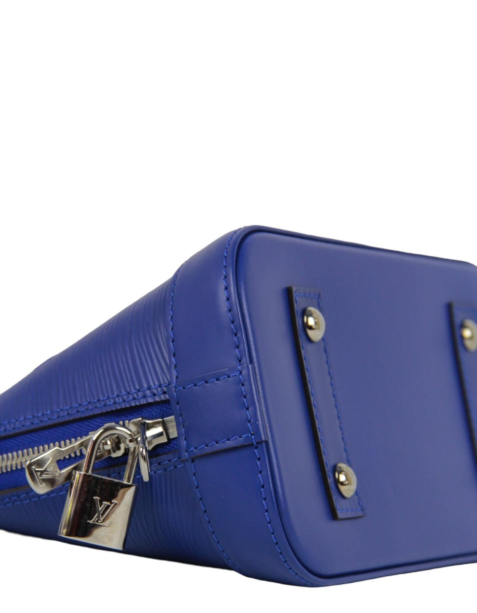 Consuela | Crossbody Leather Strap | 1” Blueberry
