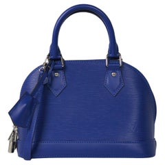 Louis Vuitton Blueberry Blue Epi Leather Alma BB Crossbody Bag