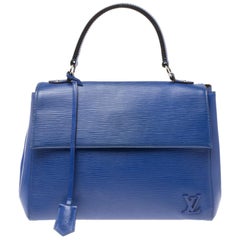 Louis Vuitton Blaubeere Epi Leder Cluny MM Tasche
