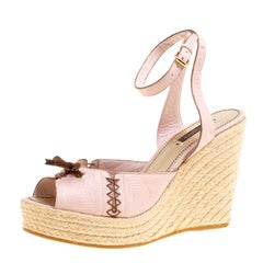 Louis Vuitton Black and Brown Espadrille Wedges – Audrey's of Naples