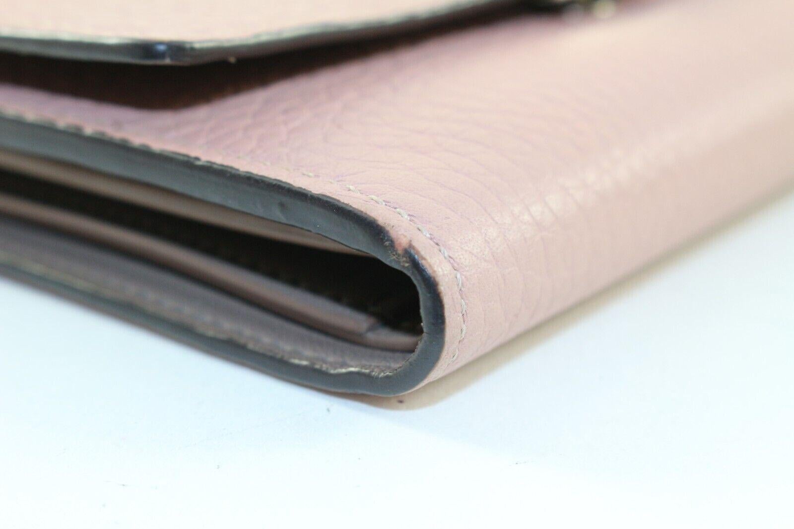 LOUIS VUITTON Blush Pink Taurillong Leder Capucines Brieftasche 1LV1219K im Zustand „Relativ gut“ im Angebot in Dix hills, NY