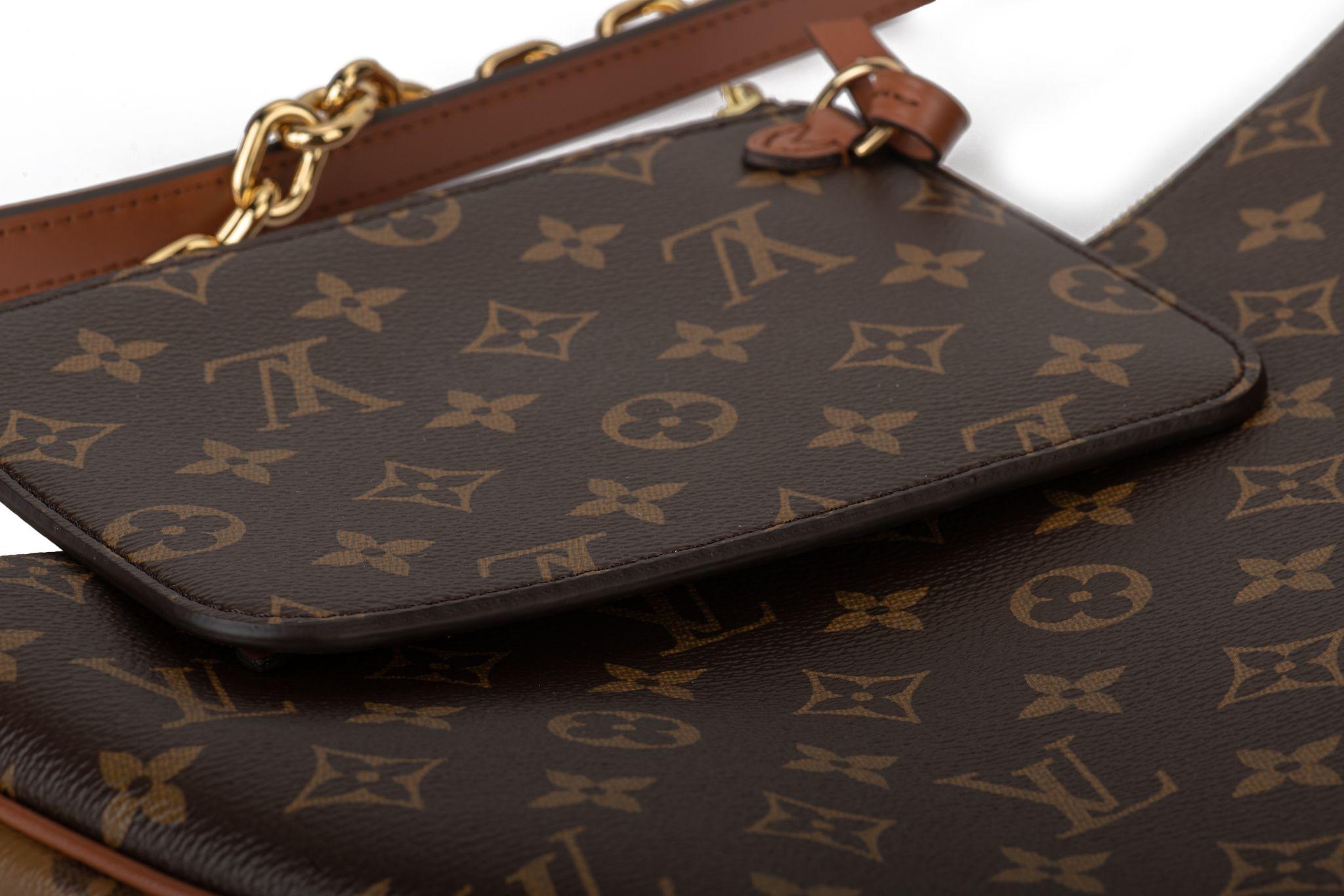 Louis Vuitton BNIB 2 Tone Monogram Hobo Bag For Sale 3