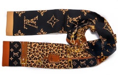 Louis Vuitton BNIB Tierleder-Bandeau aus Seide
