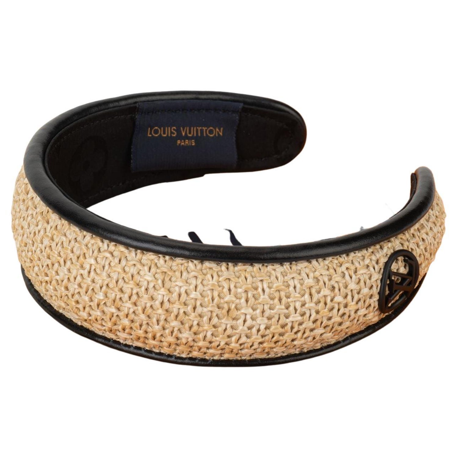 Louis Vuitton - Beads Headband - Leather - Black - Women - Luxury