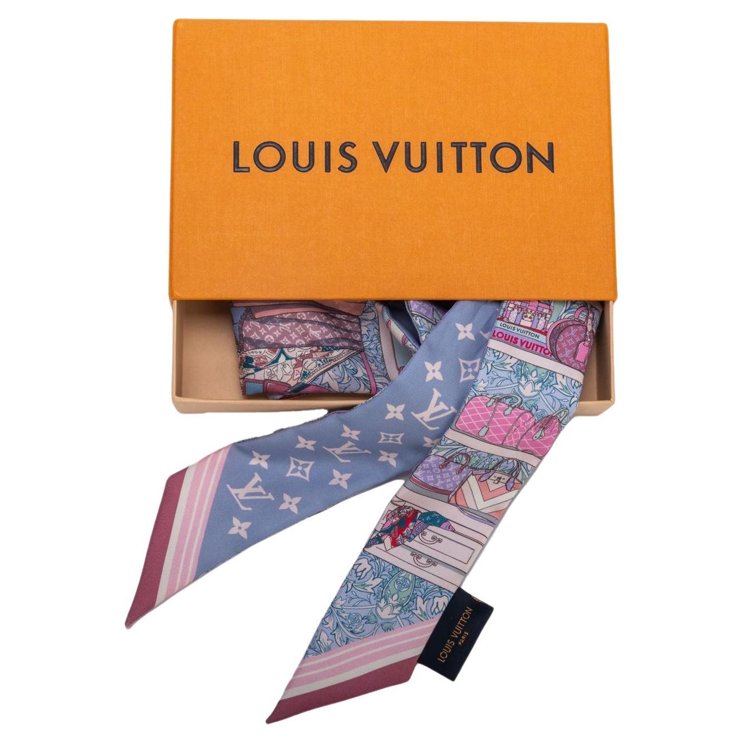 Louis Vuitton Twilly - 6 For Sale on 1stDibs  lv twilly, twilly for louis  vuitton bag, lv twilly scarf price