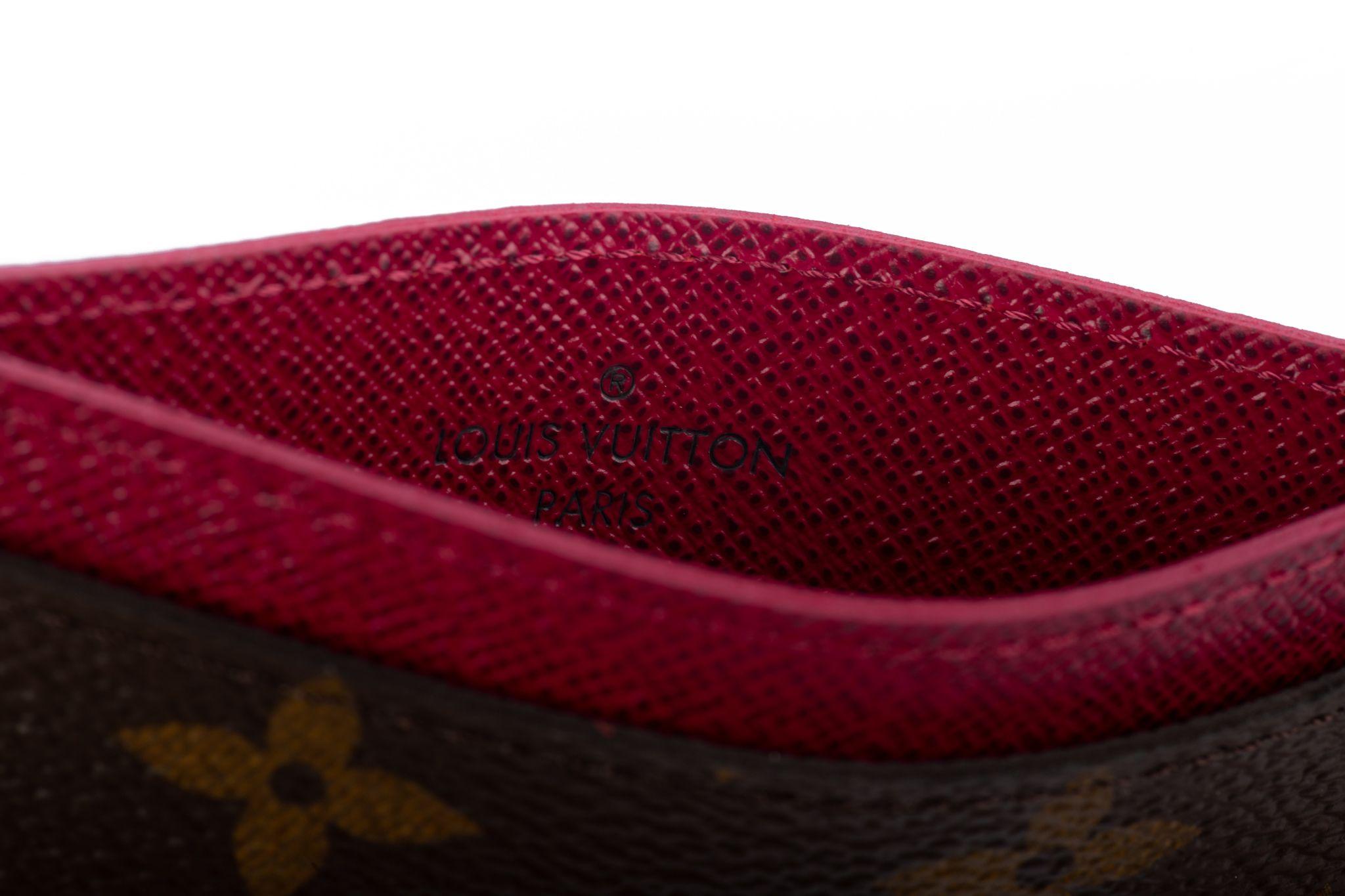louis vuitton card holder monogram