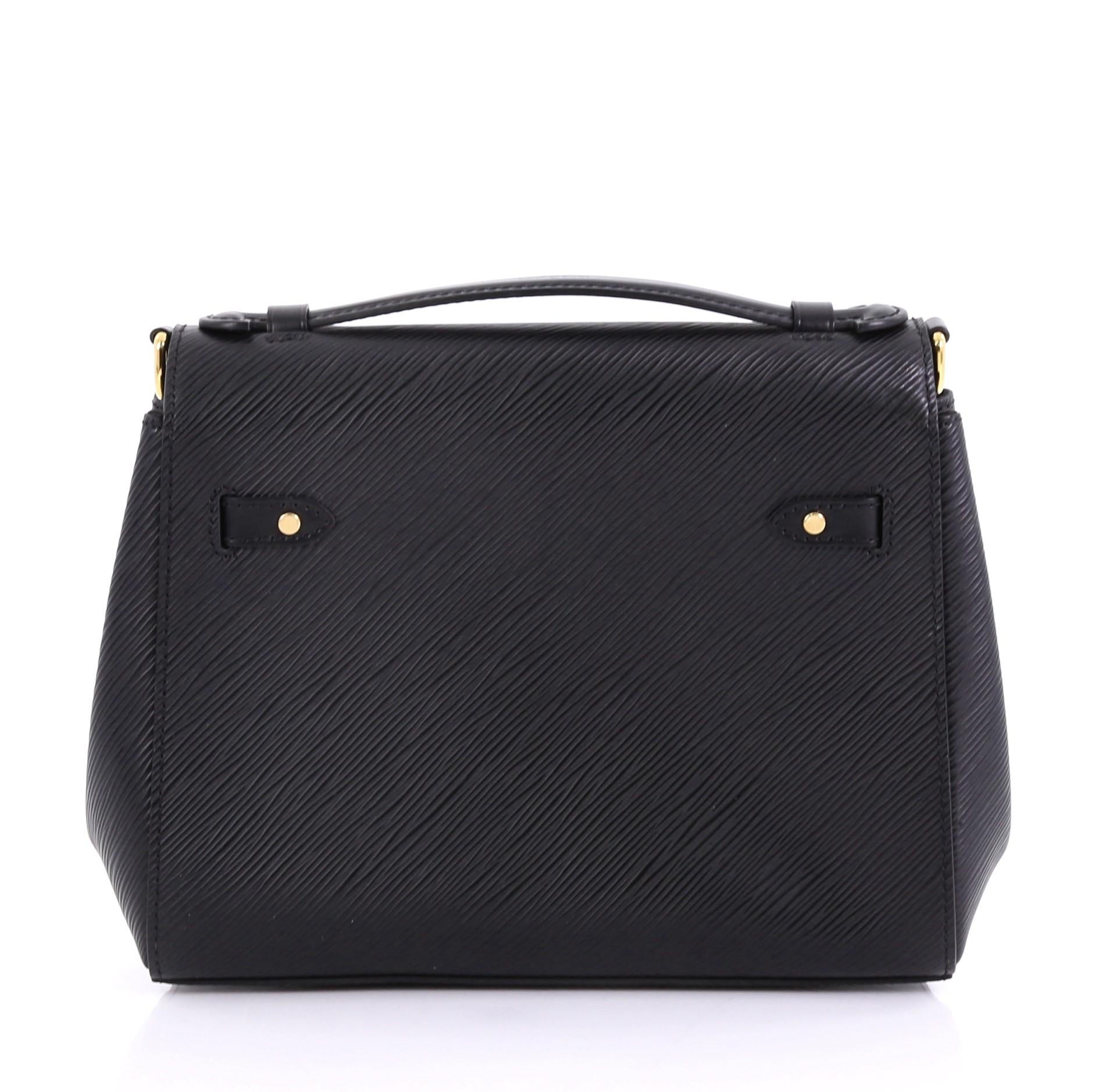 Black Louis Vuitton Boccador Handbag Epi Leather