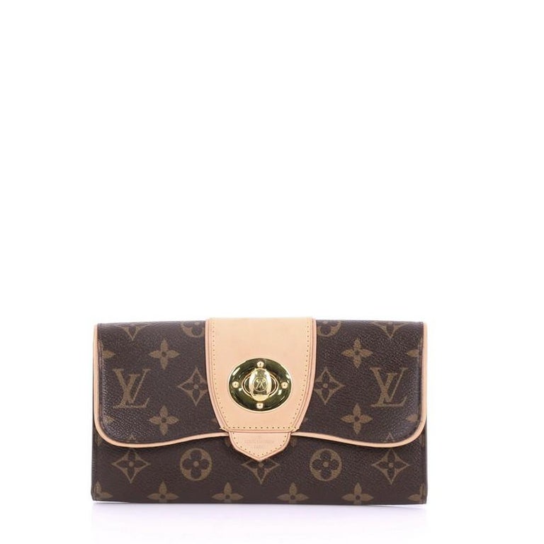 Louis Vuitton Damier Ebene Long Bifold Check Wallet 861589