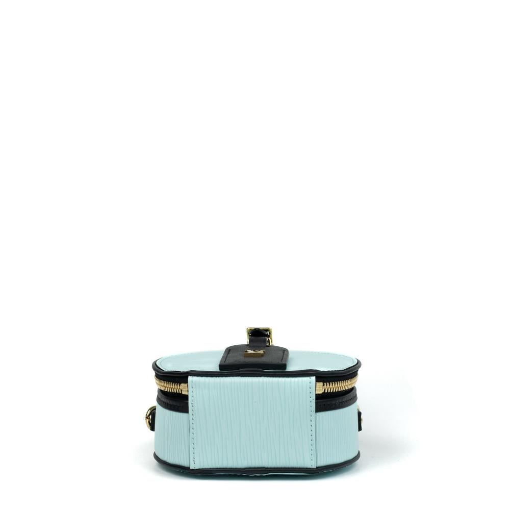 LOUIS VUITTON, Bote Chapeau Mini aus blauem Pi-Leder Damen