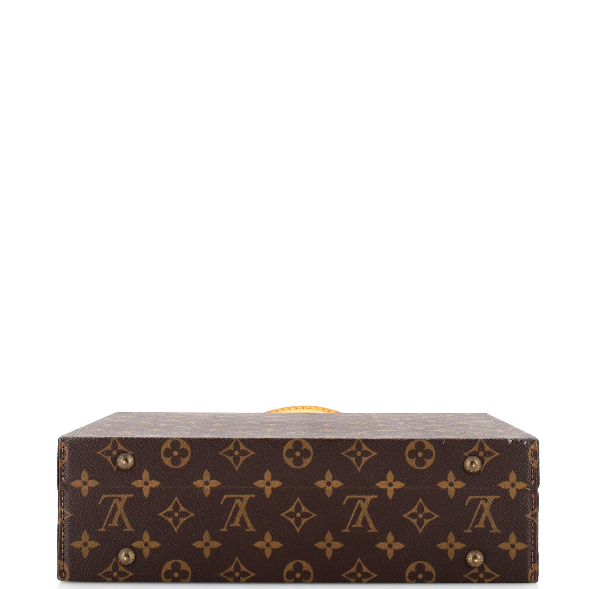 Louis Vuitton Boite Bijoux Jewelry Case Monogram Canvas In Good Condition In NY, NY