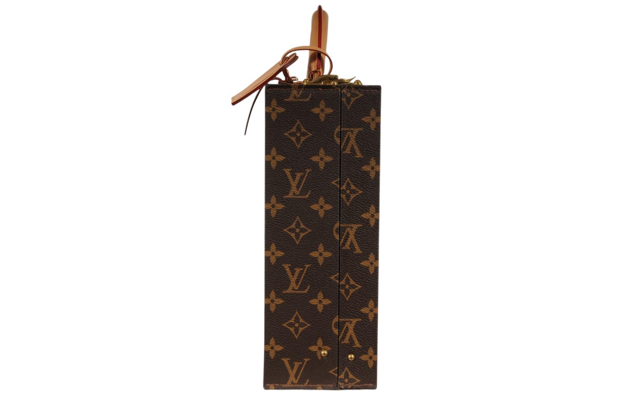 Louis Vuitton Boite Bijoux Monogramme Bijoux Vanity Case Travel Trunk Hard Box en vente 7