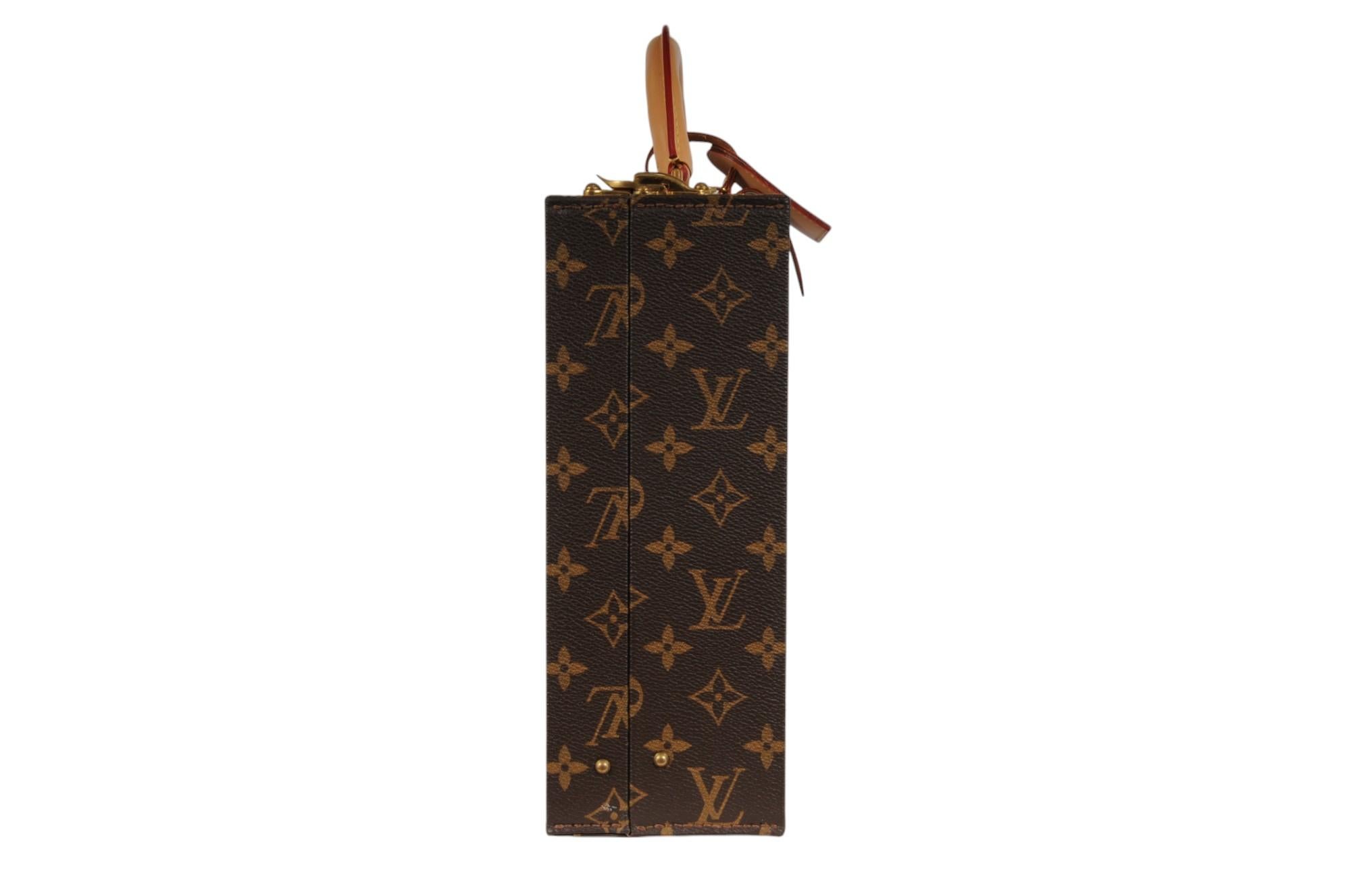 Louis Vuitton Boite Bijoux Monogramme Bijoux Vanity Case Travel Trunk Hard Box en vente 10