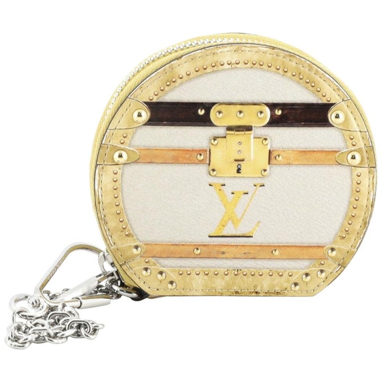 Louis Vuitton Boite Chapeau Coin Purse Limited Edition Time Trunk Monogram For Sale at 1stdibs