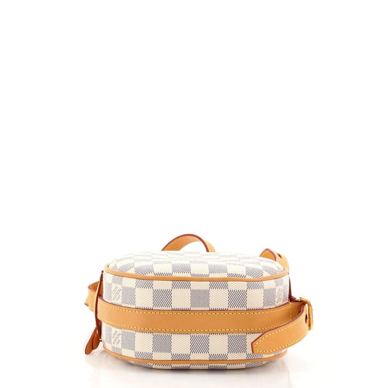 New Louis Vuitton BOITE CHAPEAU PM Damier Check White/Cream Crossbody!